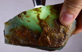 9.9grs BLUE OPAL ROUGH Peru Rough Scenic Quality Translucent Jewelry O705