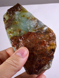 9.9grs BLUE OPAL ROUGH Peru Rough Scenic Quality Translucent Jewelry O705