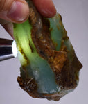 9.9grs BLUE OPAL ROUGH Peru Rough Scenic Quality Translucent Jewelry O705