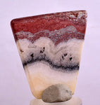 4.2cms GEM MACHU PICCHU Aragonite Cabochon Peru Calcite Copper Dendrites B03
