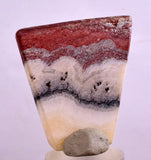 4.2cms GEM MACHU PICCHU Aragonite Cabochon Peru Calcite Copper Dendrites B03