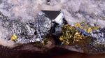 6.7cms TETRAHEDRITE PERU Chalcopyrite Crystals Old Stock Collector  Mineral Specimen I198