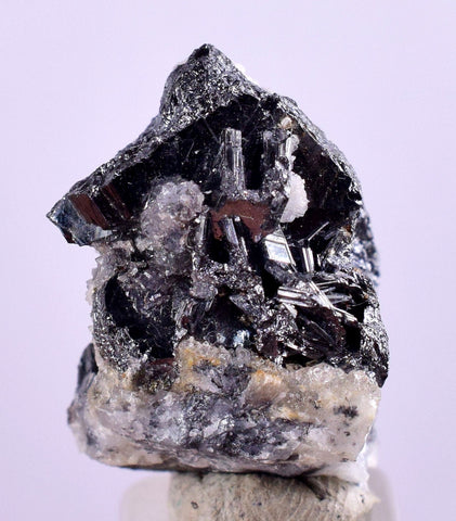 1.8cms GALENA QUARTZ PERU Crystals Cluster Collectors Mineral Specimen G242