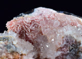 6.6cms RHODOCHROSITE ROSETTE QUARTZ  Peru Pink Crystals Needles Collector Mineral Specimen R531