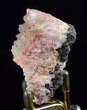 5.2cms RHODOCHROSITE ROSETTE QUARTZ  Peru Pink Crystals Needles Collector Mineral Specimen R532