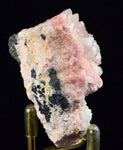 5.2cms RHODOCHROSITE ROSETTE QUARTZ  Peru Pink Crystals Needles Collector Mineral Specimen R532