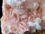 5.2cms RHODOCHROSITE ROSETTE QUARTZ  Peru Pink Crystals Needles Collector Mineral Specimen R532