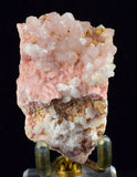 5.2cms RHODOCHROSITE ROSETTE QUARTZ  Peru Pink Crystals Needles Collector Mineral Specimen R532