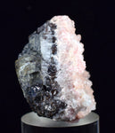 5.5cms RHODOCHROSITE ROSETTE QUARTZ  Peru Pink Crystals Needles Collector Mineral Specimen R533