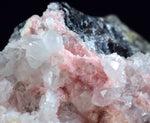4.8cms RHODOCHROSITE ROSETTE QUARTZ  Peru Pink Crystals Needles Collector Mineral Specimen R534