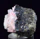 4.8cms RHODOCHROSITE ROSETTE QUARTZ  Peru Pink Crystals Needles Collector Mineral Specimen R534
