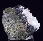 4.8cms RHODOCHROSITE ROSETTE QUARTZ  Peru Pink Crystals Needles Collector Mineral Specimen R534