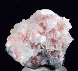 3.9cms RHODOCHROSITE ROSETTE QUARTZ  Peru Pink Crystals Needles Collector Mineral Specimen R535