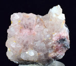 3.2cms RHODOCHROSITE ROSETTE QUARTZ  Peru Pink Crystals Needles Collector Mineral Specimen R536