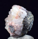 3.2cms RHODOCHROSITE ROSETTE QUARTZ  Peru Pink Crystals Needles Collector Mineral Specimen R536