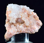 3.4cms RHODOCHROSITE ROSETTE QUARTZ  Peru Pink Crystals Needles Collector Mineral Specimen R537