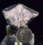 4.2cms RHODOCHROSITE ROSETTE QUARTZ  Peru Pink Crystals Needles Collector Mineral Specimen R540