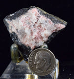 4.2cms RHODOCHROSITE ROSETTE QUARTZ  Peru Pink Crystals Needles Collector Mineral Specimen R540