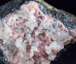 4.2cms RHODOCHROSITE ROSETTE QUARTZ  Peru Pink Crystals Needles Collector Mineral Specimen R540