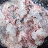 4.2cms RHODOCHROSITE ROSETTE QUARTZ  Peru Pink Crystals Needles Collector Mineral Specimen R540