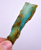 24.3grs BLUE OPAL SLAB Peru Scenic Quality Translucent Jewelry Collector O706