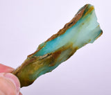 21grs BLUE OPAL SLAB Peru Scenic Quality Translucent Jewelry Collector O707