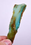 21grs BLUE OPAL SLAB Peru Scenic Quality Translucent Jewelry Collector O707