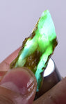 7.1grs BLUE OPAL SLAB Peru Scenic Quality Translucent Jewelry Collector O708