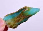 7.1grs BLUE OPAL SLAB Peru Scenic Quality Translucent Jewelry Collector O708