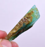 7.1grs BLUE OPAL SLAB Peru Scenic Quality Translucent Jewelry Collector O708