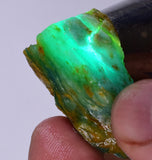 7.8grs BLUE OPAL SLAB Peru Scenic Quality Translucent Jewelry Collector O710