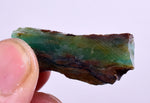 4.3grs BLUE OPAL SLAB Peru Scenic Quality Translucent Jewelry Collector O712