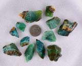 57Grams Lot GEM SILICA CHRYSOCOLLA Multicolor Chalcedony Emerald Jade Color Lily Mine S92