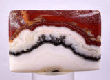 5.2cms GEM MACHU PICCHU Aragonite Cabochon Peru Calcite Copper Dendrites B05