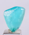 6carats BLUE OPAL CABOCHON Pendant Wire Wrap Caribean Turquoise Color Peru B07