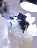7.1cms HUBNERITE QUARTZ CRYSTALS Mineral Specimen Collector Peru M216