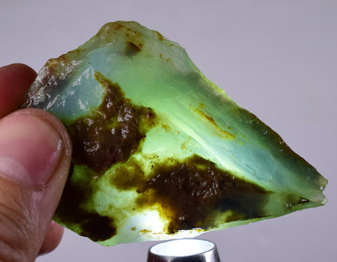 41 grs BLUE OPAL ROUGH Peru Rough Scenic Quality Translucent Jewelry O702