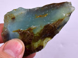 41 grs BLUE OPAL ROUGH Peru Rough Scenic Quality Translucent Jewelry O702