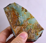 9.9grs BLUE OPAL ROUGH Peru Rough Scenic Quality Translucent Jewelry O705