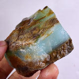 9.9grs BLUE OPAL ROUGH Peru Rough Scenic Quality Translucent Jewelry O705