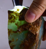 9.9grs BLUE OPAL ROUGH Peru Rough Scenic Quality Translucent Jewelry O705