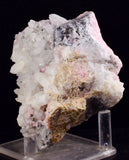 9.2cms RHODOCHROSITE ROSETTE PYRITE  Quartz Peru Pink Red Crystals Natural Mineral Specimen R546