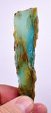 24.3grs BLUE OPAL SLAB Peru Scenic Quality Translucent Jewelry Collector O706