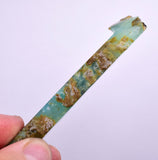 24.3grs BLUE OPAL SLAB Peru Scenic Quality Translucent Jewelry Collector O706