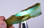 21grs BLUE OPAL SLAB Peru Scenic Quality Translucent Jewelry Collector O707