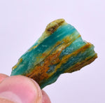 7.8grs BLUE OPAL SLAB Peru Scenic Quality Translucent Jewelry Collector O710
