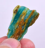7.8grs BLUE OPAL SLAB Peru Scenic Quality Translucent Jewelry Collector O710