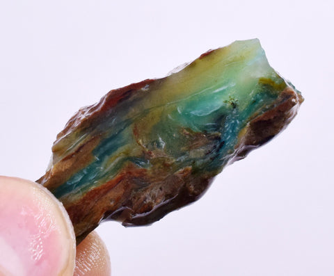 6grs BLUE OPAL SLAB Peru Scenic Quality Translucent Jewelry Collector O711