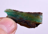 4.3grs BLUE OPAL SLAB Peru Scenic Quality Translucent Jewelry Collector O712