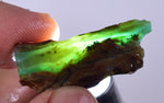 4.3grs BLUE OPAL SLAB Peru Scenic Quality Translucent Jewelry Collector O712